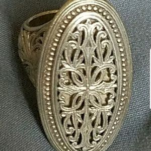 Konstantino sterling silver filigree 6 1/2 ring